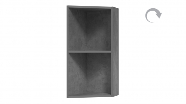 Шкаф кух. настенный скошенный открытый 300 мм. (Лофт)