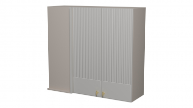 Шкаф настенный двухдверный угловой/прямой выс. 920